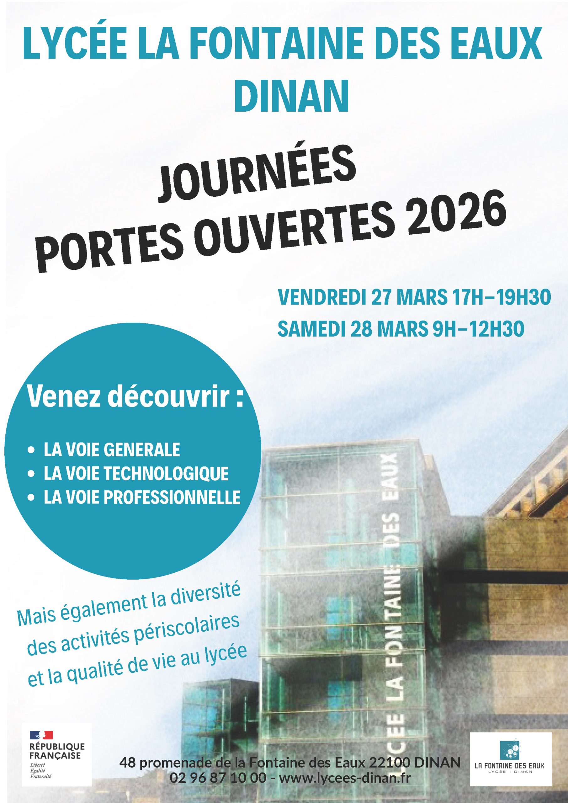 JOURNÉE PORTES OUVERTES ÉTABLISSEMENT
