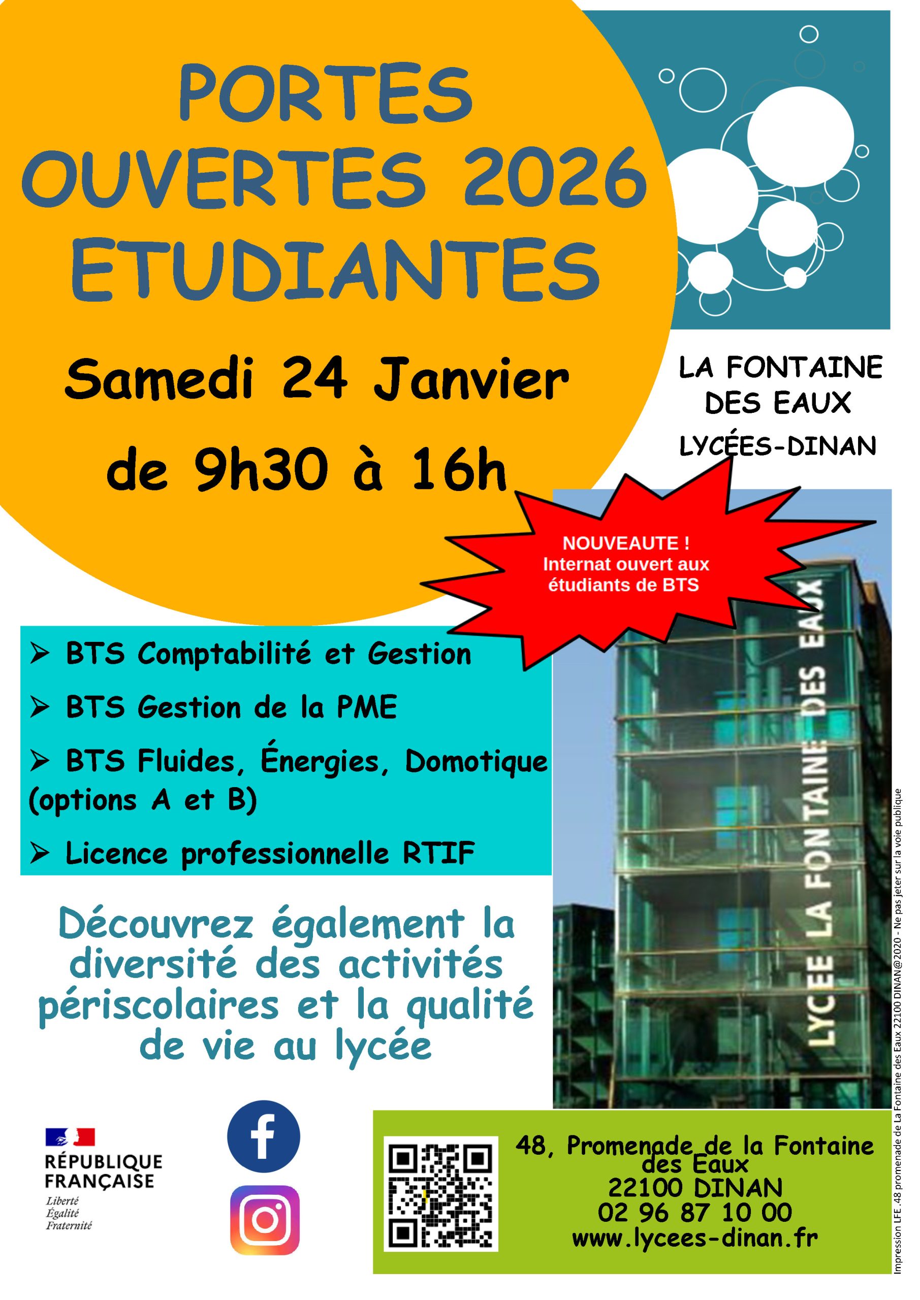 JOURNÉE PORTES OUVERTES ENSEIGNEMENT SUPÉRIEUR