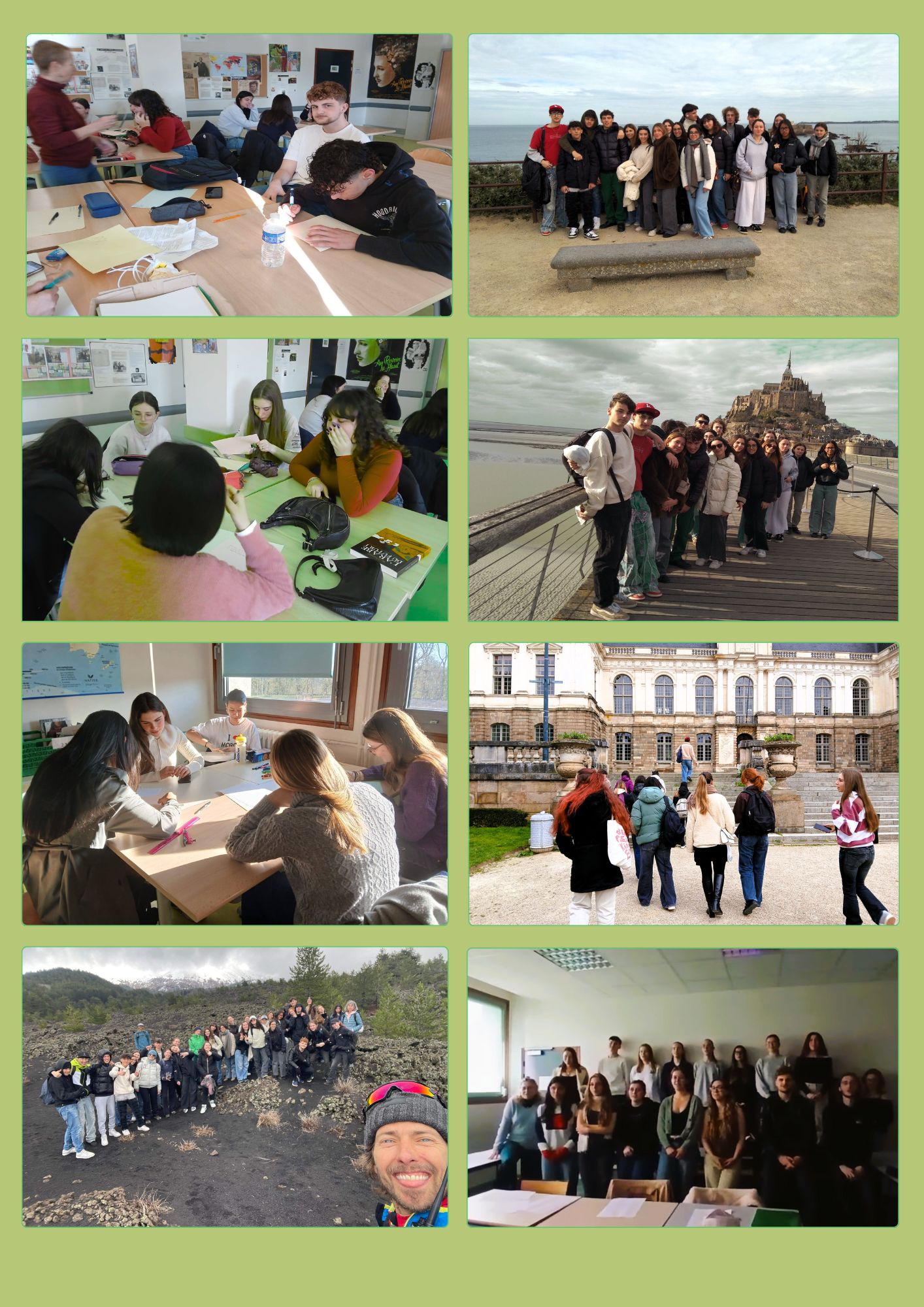 Échange Erasmus Dinan/Catane (Sicile) – avril 2025