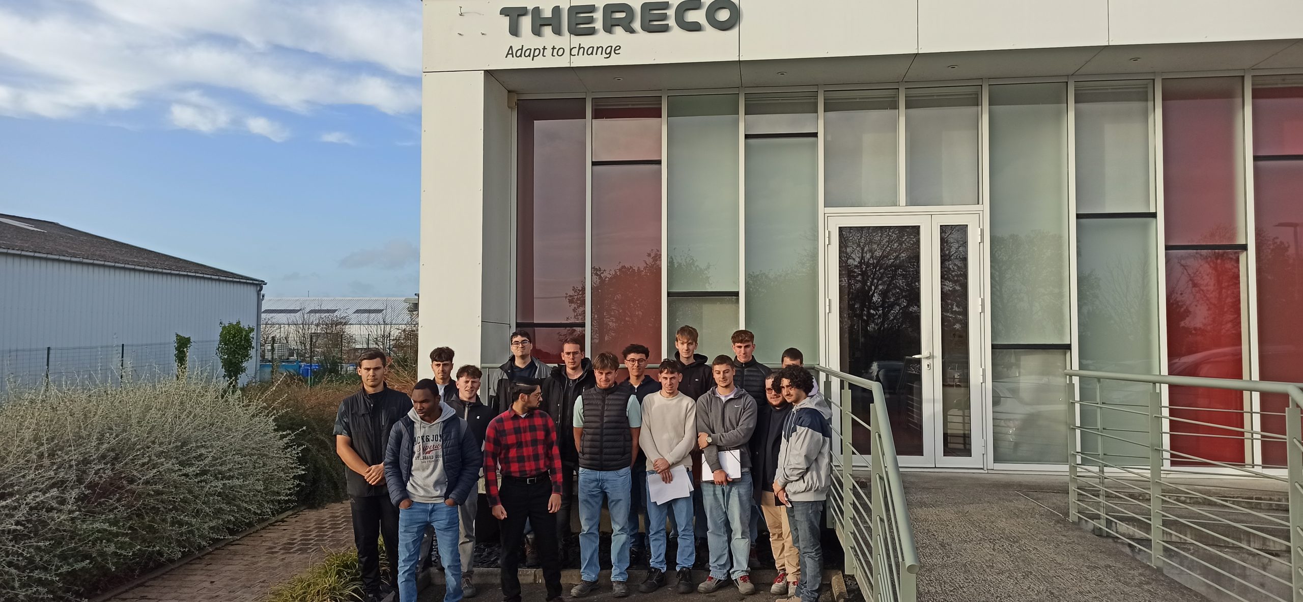 Visite de l’entreprise THERECO à Pleudaniel par les BTS FED